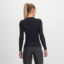 SPORTFUL Cycling long sleeve t-shirt - MERINO - black