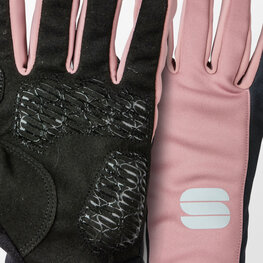 SPORTFUL Cycling long-finger gloves - WS ESSENTIAL 2 W - black/pink