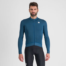 SPORTFUL Cycling winter long sleeve jersey - MONOCROM THERMAL - blue