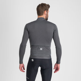 SPORTFUL Cycling winter long sleeve jersey - MONOCROM THERMAL - anthracite