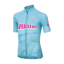 SPORTFUL Cycling short sleeve jersey - SUPER GIRL - blue