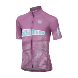 SPORTFUL Cycling short sleeve jersey - SUPER GIRL - purple