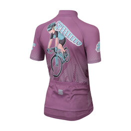 SPORTFUL Cycling short sleeve jersey - SUPER GIRL - purple