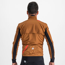SPORTFUL Cycling windproof jacket - FIANDRE WARM - brown