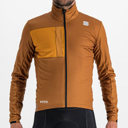 SPORTFUL Cycling thermal jacket - SUPER - brown