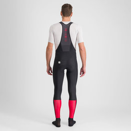 SPORTFUL Cycling long bib trousers - CLASSIC - black/red