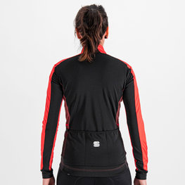SPORTFUL Cycling windproof jacket - NEO SOFTSHELL - red/black