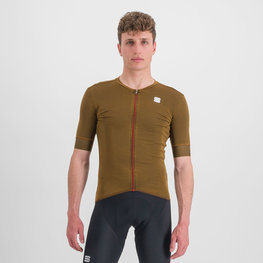 SPORTFUL Cycling short sleeve jersey - MONOCROM - brown