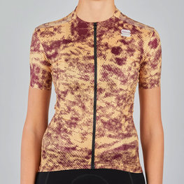 SPORTFUL Cycling short sleeve jersey - ESCAPE SUPERGIARA - beige/bordeaux