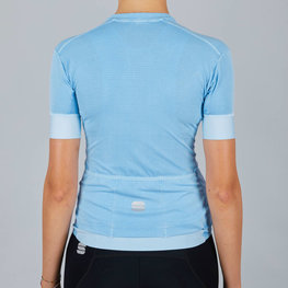 SPORTFUL Cycling short sleeve jersey - MONOCROM - light blue