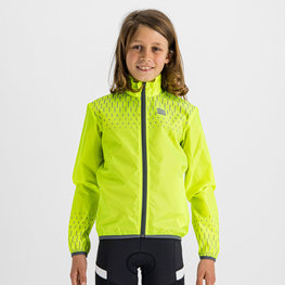 SPORTFUL Cycling windproof jacket - KID REFLEX - yellow