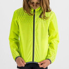 SPORTFUL Cycling windproof jacket - KID REFLEX - yellow