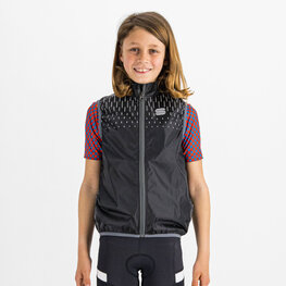 SPORTFUL Cycling gilet - KID REFLEX - black