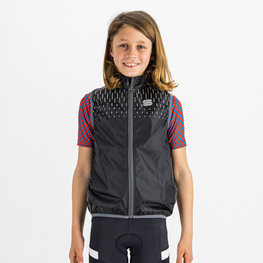 SPORTFUL Cycling gilet - KID REFLEX - black