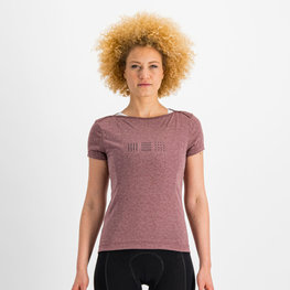SPORTFUL Cycling short sleeve t-shirt - GIARA - purple