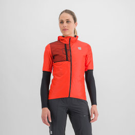 SPORTFUL Cycling thermal jacket - SUPERGIARA PUFFY - red