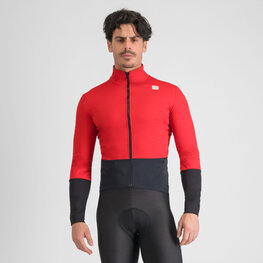 SPORTFUL Cycling thermal jacket - TOTAL COMFORT - red/black