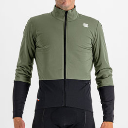 SPORTFUL Cycling windproof jacket - TOTAL COMFORT - green/black