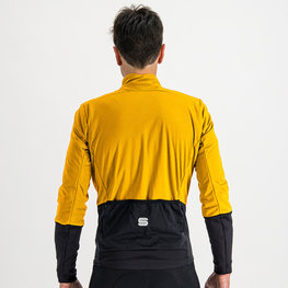 SPORTFUL Cycling windproof jacket - TOTAL COMFORT - yellow/black