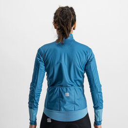 SPORTFUL Cycling thermal jacket - SUPER - light blue