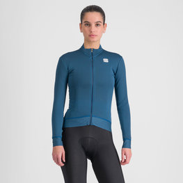 SPORTFUL Cycling winter long sleeve jersey - MONOCROM THERMAL - blue