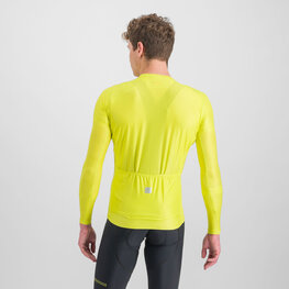 SPORTFUL Cycling summer long sleeve jersey - MATCHY - yellow