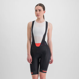 SPORTFUL Cycling bib shorts - NEO - black/red