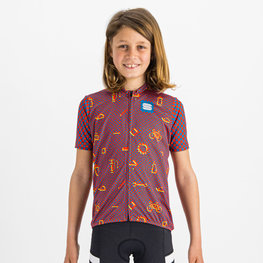 SPORTFUL Cycling short sleeve jersey - CHECKMATE - red/blue