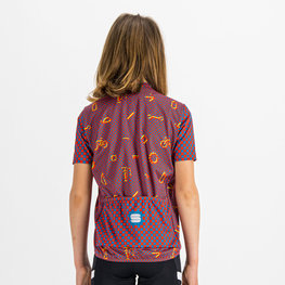 SPORTFUL Cycling short sleeve jersey - CHECKMATE - red/blue