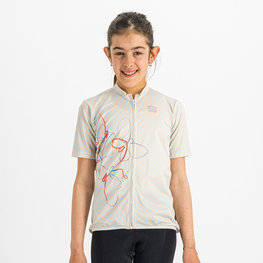 SPORTFUL Cycling short sleeve jersey - CHECKMATE - white