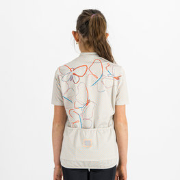 SPORTFUL Cycling short sleeve jersey - CHECKMATE - white