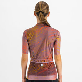 SPORTFUL Cycling short sleeve jersey - CLIFF SUPERGIARA - purple/orange