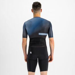 SPORTFUL Cycling skinsuit - BOMBER - black/blue
