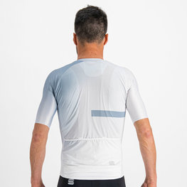 SPORTFUL Cycling short sleeve jersey - BOMBER - white/grey
