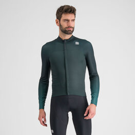 SPORTFUL Cycling winter long sleeve jersey - BODYFIT PRO - green