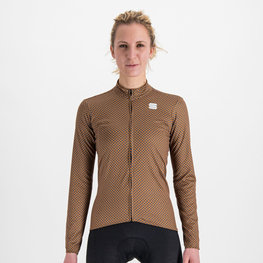 SPORTFUL Cycling winter long sleeve jersey - CHECKMATE THERMAL - brown