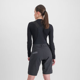 SPORTFUL Cycling long sleeve t-shirt - MERINO - black