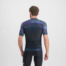 SPORTFUL Cycling short sleeve jersey - FLOW SUPERGIARA - blue/black