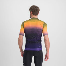 SPORTFUL Cycling short sleeve jersey - FLOW SUPERGIARA - purple/yellow
