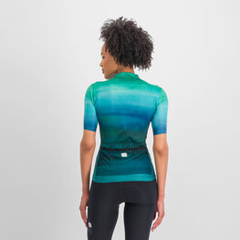 SPORTFUL Cycling short sleeve jersey - FLOW SUPERGIARA - turquoise
