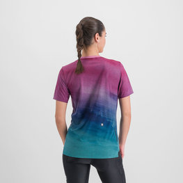 SPORTFUL Cycling short sleeve t-shirt - FLOW GIARA - purple/blue