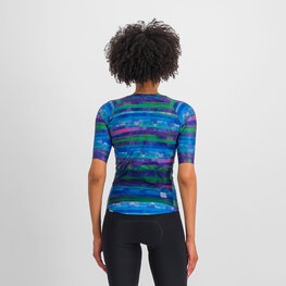 SPORTFUL Cycling short sleeve jersey - GLITCH BOMBER - blue
