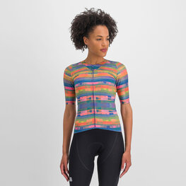 SPORTFUL Cycling short sleeve jersey - GLITCH BOMBER - multicolour