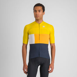 SPORTFUL Cycling short sleeve jersey - SNAP - yellow/blue