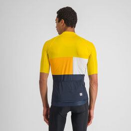 SPORTFUL Cycling short sleeve jersey - SNAP - yellow/blue