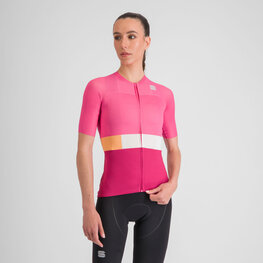 SPORTFUL Cycling short sleeve jersey - SNAP W - cyclamen