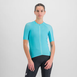 SPORTFUL Cycling short sleeve jersey - MATCHY - light blue