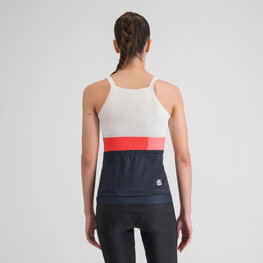 SPORTFUL Cycling sleeveless jersey - SNAP - white/blue/red