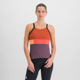 SPORTFUL Cycling tank top - SNAP - purple/orange