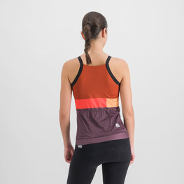 SPORTFUL Cycling tank top - SNAP - purple/orange